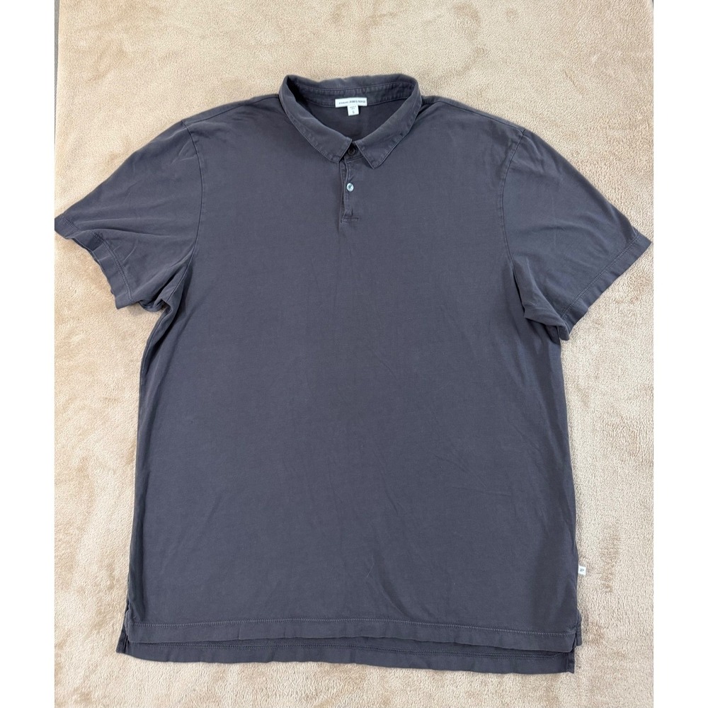 James Perse Polo Shirts Mens Size 5 Gray‎ Los Angeles brand short sleeve